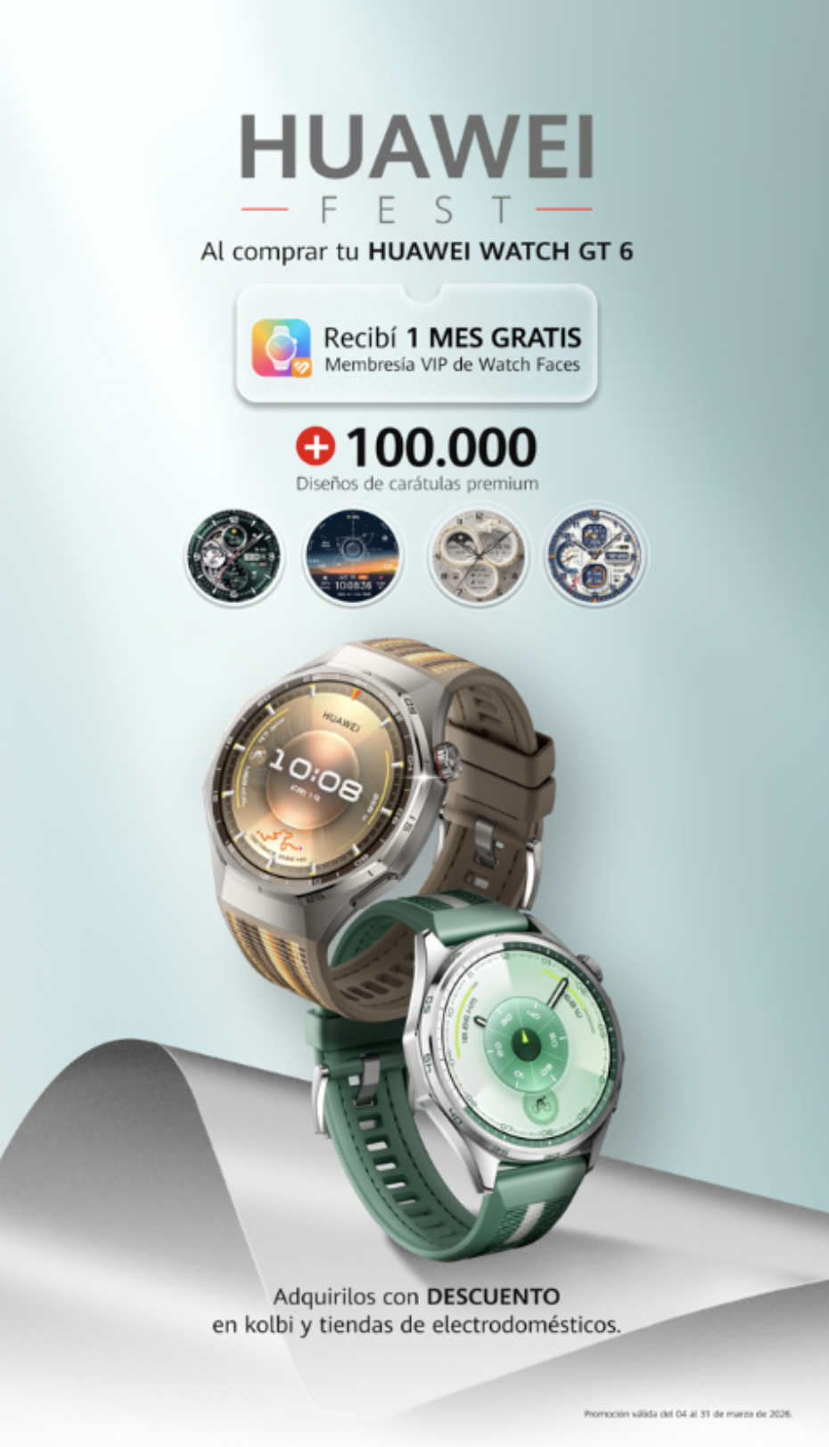 HUAWEI FEST trae un nuevo beneficio para usuarios de smartwatches: acceso VIP a cientos de esferas para personalizar su reloj